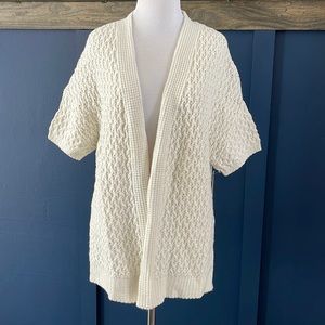 NWT off white shirt sleeve sweater cardigan